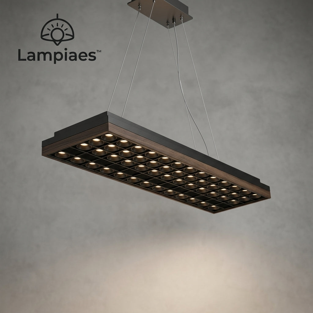 Lampiaes™ MatrixGrid™ Architectural Linear Louver Pendant Light