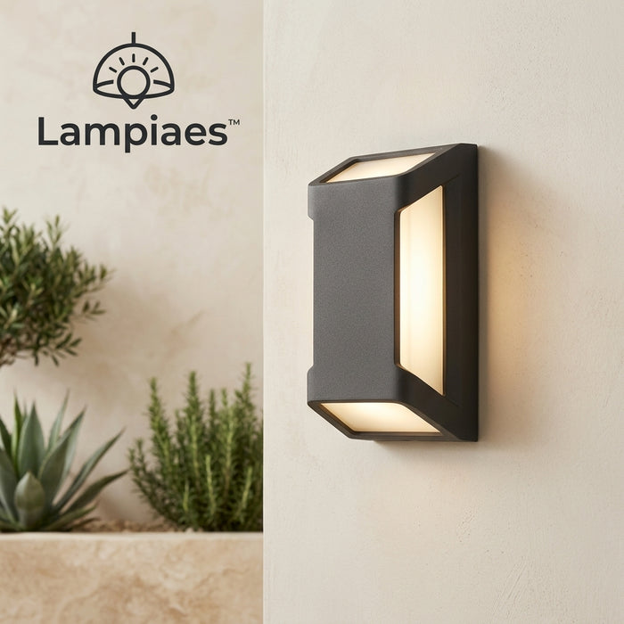 Lampiaes™ ApexFlush™ Geometric Multi-Directional Outdoor LED Wall Sconce